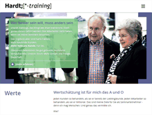 Tablet Screenshot of hardt-training.de